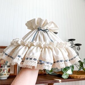 Vintage Cream Lamp Shade
